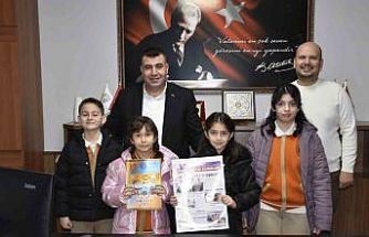 Karacabey Belediyesi, öğrencilerin yanında