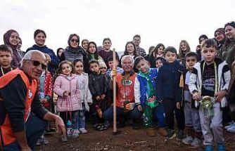 Karaman’da fidanlar toprakla buluşturuldu