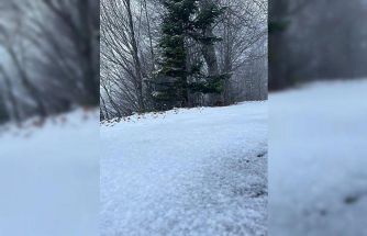 Kartepe beyaza büründü, kartpostallık görüntüler ortaya çıktı