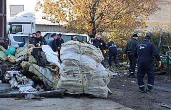 Kartepe’deki sanayi bölgesinden 125 ton atık toplandı