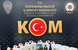 Kastamonu’da kaçak içki operasyonu