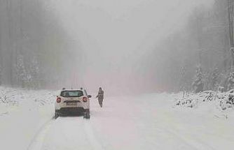 Kastamonu’da kar yağışı etkili oldu