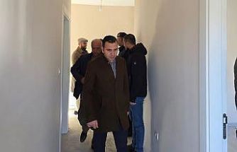 Kaymakam Algın, köy evleri inşaatlarını inceledi