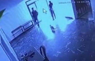 Kediye tekme attı, o anlar kameraya yansıdı