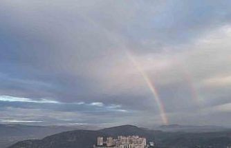 Kestel semalarında gökkuşağı oluştu