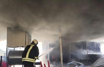 Kırıkhan’da evin çatı katı alevlere teslim oldu