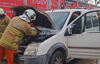Kırıkkale’de araç yangını