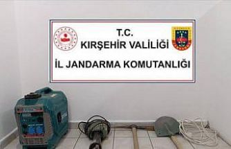 Kırşehir’de izinsiz kazı yapan şüpheli yakalandı