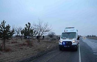 Kontrolden çıkan hafif ticari araç takla attı: 1 yaralı