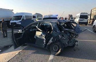 Konya’da üç araçlı zincirleme kaza: 1 yaralı