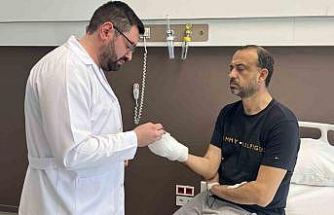 Kopan parmağını buz poşetine koyup yurt dışından Türkiye’ye geldi