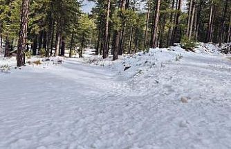 Köyceğiz Sandras Dağı karla kaplandı