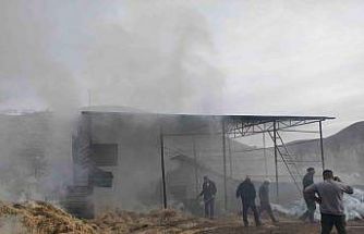 Malatya’da besi çiftliğinde yangın