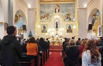 Mersin’de Rum Ortodoks Kilisesi’nde Noel ayini düzenlendi