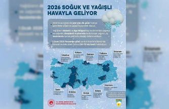 Meteoroloji Genel Müdürlüğü yeni yıl için hava tahminlerini açıkladı
