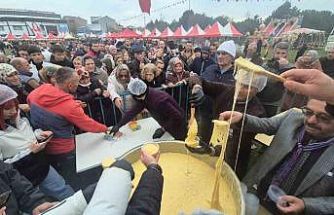 Mıhlama için izdiham: Süleymanpaşa’da 1 tonluk lezzet seli