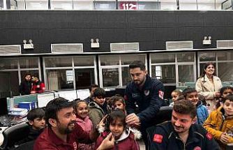 Minik öğrenciler 112’yi yerinde öğrendi