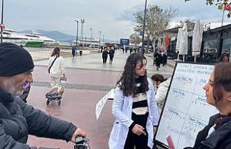 Mudanya Üniversitesi öğrencileri sağlık için seferber oldu