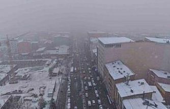 Muş’ta kar yağışı etkili oldu