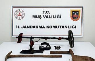 Muş’ta sit alanında kaçak kazı yapan 3 kişi yakalandı