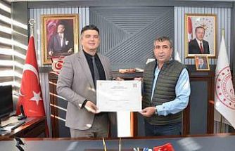 Niğde Süt Üreticileri Birliği’ne 1. Derece Tarımsal Örgüt belgesi