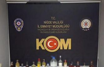 Niğde’de sahte alkol operasyonu: 7 şüpheli yakalandı