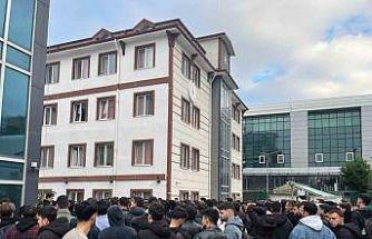 Öğrenci yurdunda yangın alarmı çalınca panik yaşandı