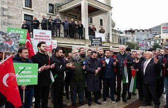 Ordu’da Filistin’e destek, İsrail’e tepki