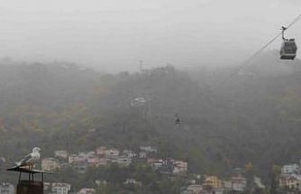 Ordu’nun ‘seyir terasında’ sis güzelliği