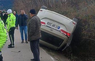 Otomobil takla attı: 1 yaralı