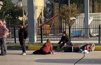 Otomobilin çarptığı motosikletteki 2 kişi yaralandı