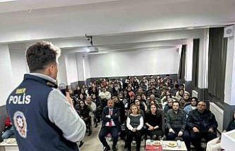 Polisten 500 öğrenciye SİBERAY egitimi