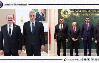 Rektör Hacımüftüoğlu, Bakan Memişoğlu ve Bakan Kurum’u ziyaret etti