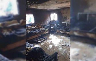 Reyhanlı’da yanan ev kullanılmaz hale geldi