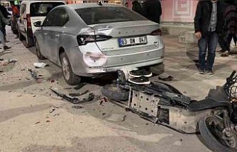 Şanlıurfa’da pikap ile motosiklet çarpıştı:2 ağır yaralı