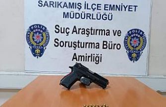 Sarıkamış’ta silah ele geçirildi