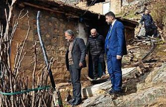 Sason’da yangın mağduru aileye destek