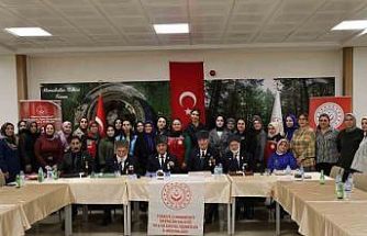 Şehit yakınları ve gaziler, Erzincan Kız Yurdu öğrencileriyle buluştu