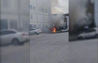 Şile’de seyir halindeki araç alev aldı