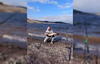 Sındırgı’da dev sazan balığı yakalandı