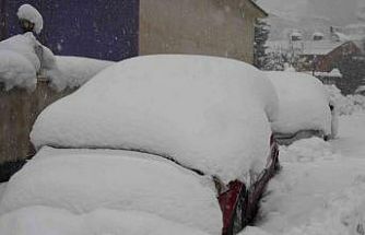 Şırnak’ta araçlar kar altında kayboldu