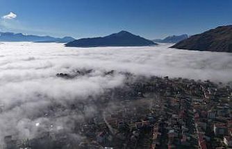 Sis kartpostallık görüntüler oluşturdu