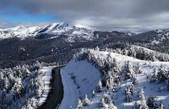 Sürücülerin korkulu rüyası Tersun Dağı’nda kartpostallık görüntüler