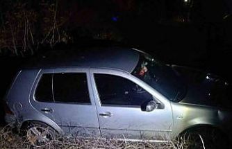 Susurluk’ta otomobil şarampole uçtu: 1 yaralı