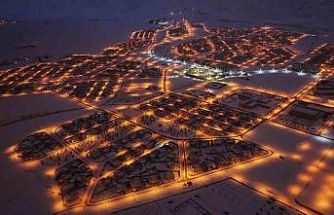 Tarihi Hasankeyf’te masalsı kar manzaraları