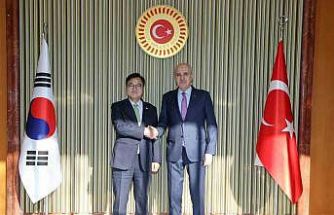 TBMM Başkanı Kurtulmuş, Kore Cumhuriyeti Ulusal Meclisi Başkanı Woo Wonshik ile görüştü