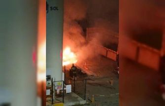 Tekirdağ’da hastane bahçesinde oksijen tüplerinin yanında yangın