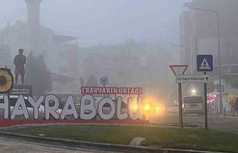 Tekirdağ’da yoğun sis etkili oldu