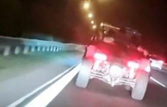 Trafikte tehlikeli hareketler yapan sürücü yakalandı