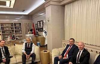 Türkiye’nin ilk serebral palsili uzay mühendisi Karakaş, Konukoğlu’nu ziyaret etti